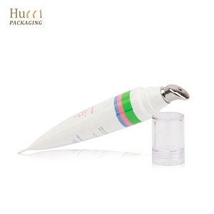 Tube de massage oculaire en plastique blanc personnalisé D19 10ml-25ml, emballage pour crème et sérum pour les yeux avec applicateur en alliage de zinc - Product Image 2