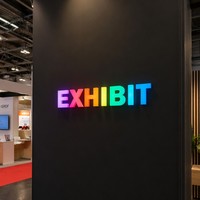 Letrero Acrílico Grabado Personalizable con Logotipo de Empresa, Mini Pantalla LED, Letras Iluminadas Multicolor, DC/AC