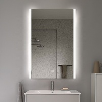 Miroir de bain sae miroir d'armoire de bain led vanité de salle de bains led lumière miroir intelligent