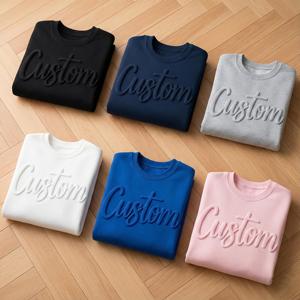 Camiseta de Manga Larga para Hombre, Estilo Urbano, Estampado Gráfico en 3D con Espuma, Algodón Grueso de Alta Calidad, Talla Grande - Product Image 4
