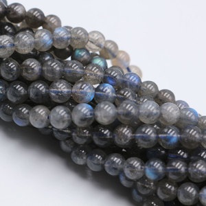 Đá tự nhiên Flash <span class=keywords><strong>Labradorite</strong></span> grey Moonstone Loose hạt 6-12 mét Vòng đính cườm Loose Strand cho vòng đeo tay vòng cổ đồ trang sức làm - Product Image 4