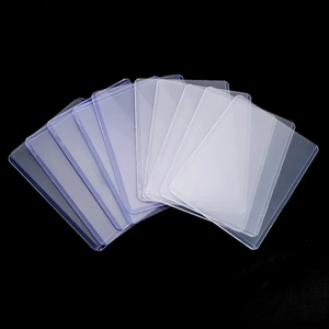Protège-cartes transparent avec <span class=keywords><strong>film</strong></span> protecteur, support de cartes clair pour photos d'idols, cartes de jeu, cartes de baseball, couverture 35PT - Product Image 2