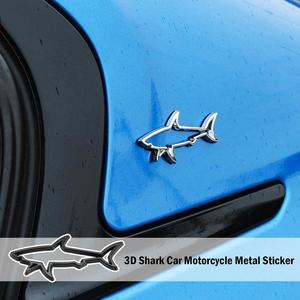 Autocollant de Voiture Métal 3D, Design Creux Poisson Requin, Emblème Badge Décalque pour Automobiles, Motos, Bouchon de Réservoir et Accessoires - Product Image 5
