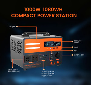 สถานีไฟฟ้าพกพาแบบ UPS กำลังไฟ 1000W OEM ODM ผลิตตามสั่ง กำลังไฟ 200W-1000W พร้อมใช้งาน แบตเตอรี่ LiFePO4 เครื่องกำเนิดไฟฟ้าพลังงานแสงอาทิตย์จากโรงงานโดยตรง - Product Image 1