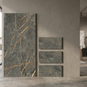Dorato Dark Marble Look Porcelain Tiles 600x1200mm Premium Glazed Finish for Hotels Offices and Homes - Product Image 1