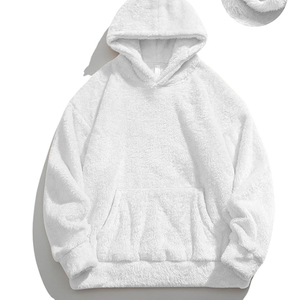 Sudadera con Capucha de Felpa de Doble Cara para Hombre, Otoño Invierno, Talla Grande, Moderna, Versátil, Informal, Cálida - Product Image 2