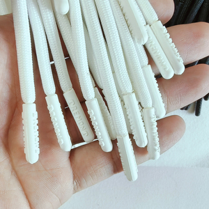 Tùy Chỉnh Vòng 100% Polyester Dây Kéo Dây Đàn Hồi Với In Ấn Logo Silicone Nhúng Tip Cho Túi Xách May Mặc Giày Nhà Dệt May - Product Image 6