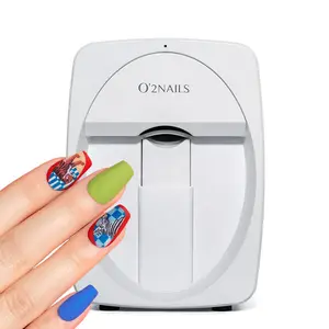 Slimme Nagelprinter Professionele Automatische 3d Art Nail Printer Droger Machine Draagbare Mobiele Nageluitrusting