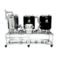 80L Sistem Herms Stainless Steel Mash Tun Boil Kettle Brew House untuk Rumah, Pertanian, Mini Brewery, Sistem Pembuatan Bir