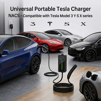 Nuevo Conector Móvil 32A 7KW NEMA 14-50 Nivel 2, Cargador de Vehículos Eléctricos Inteligente, Portátil, Impermeable IP66, NACS