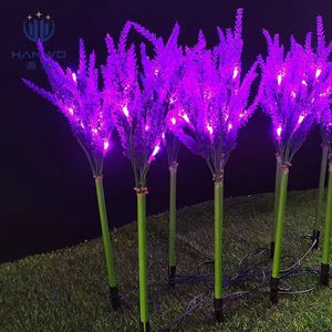LED Outdoor Lavender <b>Light</b> String 120cm Plastic Body Landscape Decoration Garden <b>Plug</b>-in <b>Light</b> - Product Image 2