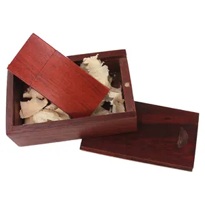 Деревянная коробка для фотоальбома из орехового дерева, USB 3,0 флеш-накопитель, флешка, выгравированный логотип, упаковка для свадебных подарков, деревянная коробка