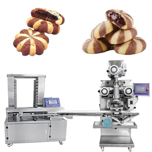 Коммерческая многофункциональная линия по производству небольших печений, заполненная машина для изготовления печенья, автоматическая машина для изготовления шоколадных печений