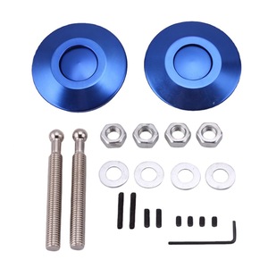 CRASTP Serrures de capot en aluminium 62 mm à dégagement rapide pour modification automobile bleu - Product Image 5