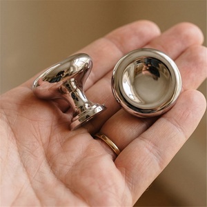 French Zinc Alloy <b>Silver</b> Cabinet Door Handle Modern Wardrobe <b>Drawer</b> Single Hole 96mm Durable Chinese Style Medieval Style - Product Image 4