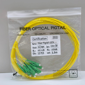 สายไฟเบอร์ออปติกแบบ Single Mode ขนาด 0.9 มม. LSZH สีเหลือง หัวต่อ LC UPC APC 9/125μm ความยาว 1.5 เมตร สำหรับตัวรับส่งสัญญาณไฟเบอร์สวิตช์ ยอดนิยม - Product Image 6