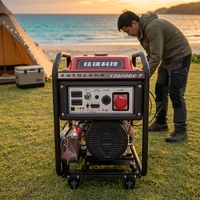 Groupe électrogène diesel monophasé à fréquence variable à châssis ouvert refroidi par air Yumei 8,5 kW 50 Hz 100 % cuivre 220 V/230 V/400 V
