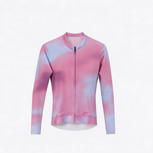 Jersey de Ciclismo Personalizado Unisex de Poliéster de Secado Rápido y Transpirable con Diseño Sublimado para Equipos, Eventos de Ciclismo en Carretera y Actividades al Aire Libre, Manga Larga - Product Image 1