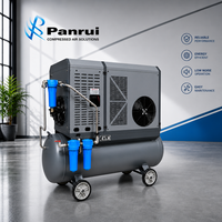Compresseur d'air à vis portable monophasé 220V 60Hz, 10HP 7.5kW, réservoir d'air 220L, 8-13 bars, pour atelier de réparation de pneus