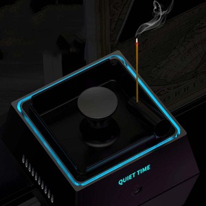 Cendrier électronique sans fumée 2024, purificateur d'air, rechargeable par USB, purificateur d'air pour cigarettes, diffuseur d'arômes de fumée - Product Image 4