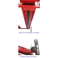 Ascenseur de stationnement de voiture hydraulique à double cylindre à quatre poteaux double largeur pour 4 voitures avec certification CE et capacité de 3,6 T