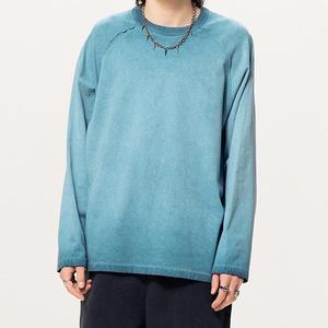 Haute qualité personnalisé blanc délavé Vintage <span class=keywords><strong>3xl</strong></span> pierre lavé 500gsm noir surdimensionné hommes à manches longues délavé t-shirts - Product Image 6
