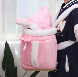 Cama para Mascotas de Terciopelo Sólido, Estilo Moderno, Cálida para Invierno, con Funda Extraíble y Correas - Product Image 3