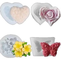 Grenzüberschreitende Vielfalt Blumen-Aromatherapie-Kerzen Silikon-Gel-Form DIY Blumen-Backform Dekorative Form Grenzüberschreitende Großhandelsware