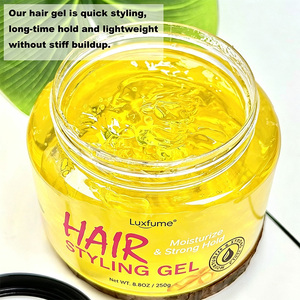 Gel Fijador para el Cabello Luxfume, Fijación Fuerte y Duradera, para Peinados Trenzados y Rizados, Hidratante, para Cabello Rizado y Enrollado - Product Image 2