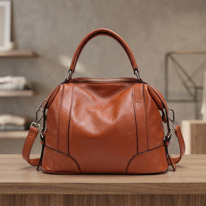 Bolsos de mano informales de cuero genuino para mujer, 100% cuero, gran capacidad, impermeables, con cremallera antirrobo, para el día de San Valentín, extraíbles - Product Image 2