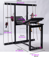 SM Fun Furniture Chaise d'ajustement pour position jambes écartées, support de maintien des membres inférieurs, tabouret d'ajustement pour couple féminin