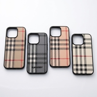 Étui de téléphone en cuir PU à motif écossais, protection intégrale pour iPhone 17 Pro Max, séries 16 et 15