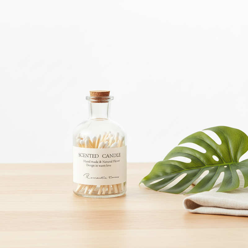 Wooden Matchsticks in Bottle Candle Aromatherapy