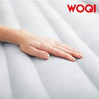 Lit gonflable confortable WOQI avec dossier, pompe électrique domestique intégrée avec tête de lit
