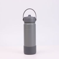 Bouteille d'eau isotherme personnalisée en acier inoxydable de 600 ml pour le sport et la gym, avec couvercle et affichage de la température (12-24 heures), garde au chaud et au froid