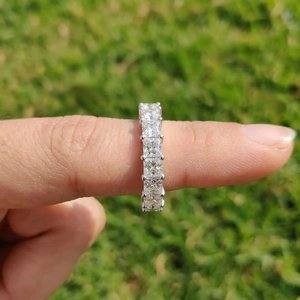 Anillo de Plata de Ley 925 con Diamante Cultivado en Laboratorio para Mujer, Elegante Joyería Fina para Aniversario de Bodas, Promesa, Momento Especial - Product Image 4