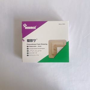 Pansement en mousse de polyuréthane Aifuning (avec bords) 10cm x 10cm, commande minimum 10 boîtes, 10 pièces/boîte - Product Image 2