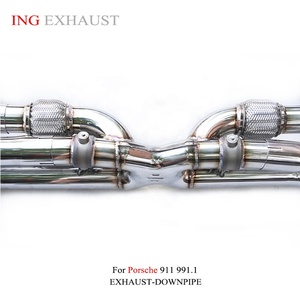 ING <span class=keywords><strong>valvola</strong></span> di <span class=keywords><strong>scarico</strong></span> Catback in acciaio inox <span class=keywords><strong>per</strong></span> Porsche 911 991.1 2013 Carrera S 3.8 - Product Image 2