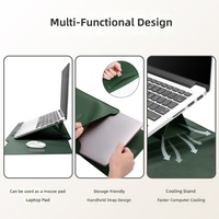 Étui de protection pour ordinateur portable MacBook Air & Pro en cuir PU pliable de 13 pouces, dissipant la chaleur, best-seller