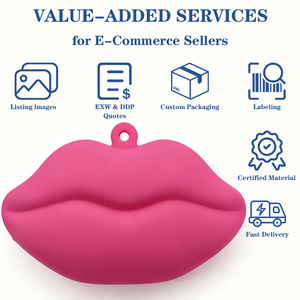 Lips Shaped Silicone Coin Purse Soft BPA Free Waterproof Durable <b>Mini</b> <b>Pouch</b> Custom Logo Printing Packaging for Gifts E Commerce - Product Image 4