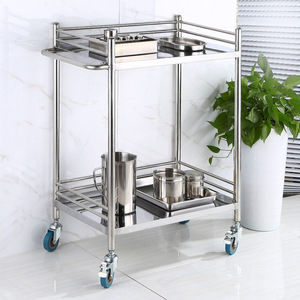 Chariot médical mobile à 3 niveaux en acier inoxydable Hirotaka pour usage médical - Product Image 1