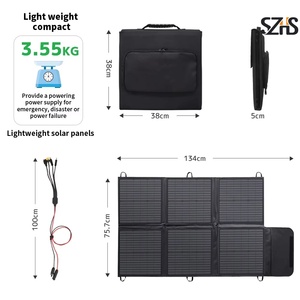 Portable 200 <strong>Watt</strong> Foldable IP65 Waterproof <strong>Solar</strong> <strong>Panel</strong> 23% High Efficiency Flexible USB-C/QC/PD Fast Charging Cable - Product Image 6