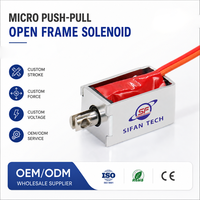 Électroaimant linéaire micro-poussoir-tireur personnalisé DC6V à course de 3 mm avec cadre