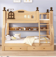 Nouvelle Arrivée Lits Superposés en Bois de Luxe Léger et Robuste pour Hôtels, Écoles, Dortoirs, Universités et Appartements, avec Escalier