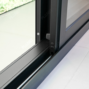 Puerta Corredera Panorámica de Vidrio Templado para Viviendas, Puerta Corredera de Metal, Puerta Corredera de Aluminio y Vidrio para Patio - Product Image 4