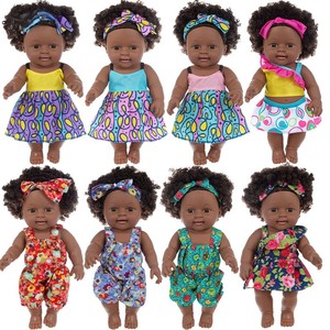 Poupées noires africaines reborn de 8 pouces, très populaires, pour filles, petites poupées mignonnes, jouets pour enfants - Product Image 5