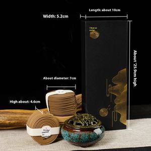 Casa Indoor Aromaterapia Incenso Caixa De Presente 120 Bobinas Ganso Natural Pera Hainan Agarwood Sândalo Alta Qualidade Chinês - Product Image 4