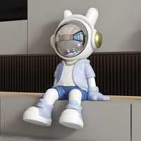 Décoration de meuble TV en résine synthétique à motif animal astronaute grand format pour hôtel/club