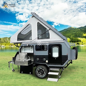 Venta al por mayor Off Road Rv con <span class=keywords><strong>tienda</strong></span> en la azotea Escalones acolchados Escalera Camper Trailers - Product Image 1