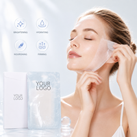 Masque facial en feuille minérale de perle, éclaircissant, hydratant, réparateur, nourrissant, OEM ODM, logo personnalisé, marque privée